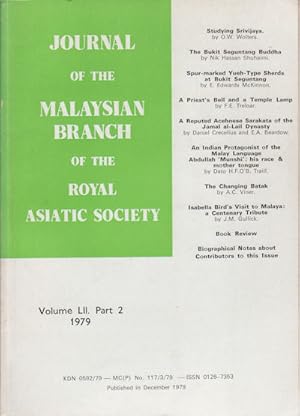 Immagine del venditore per Journal of the Malaysian Branch, Royal Asiatic Society. Volume LII, Part 2, 1979 (No. 236). venduto da Asia Bookroom ANZAAB/ILAB