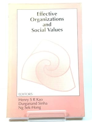 Seller image for Effective Organizations and Social Values for sale by PsychoBabel & Skoob Books