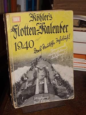 Köhlers Flotten-Kalender 1940 38. Jahrgang (auf dem Einband falsch als 37. Jahrgang bezeichnet).