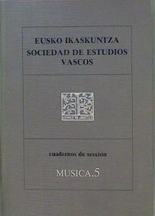 Imagen del vendedor de Cuadermos de Seccion Musica 5 a la venta por Almacen de los Libros Olvidados