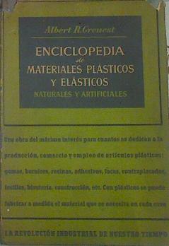 Imagen del vendedor de Enciclopedia De Materiales Plsticos Naturales Y Artificiales a la venta por Almacen de los Libros Olvidados