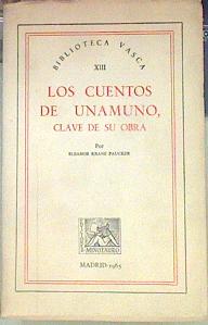 Image du vendeur pour Los Cuentos De Unamuno Clave De Su Obra mis en vente par Almacen de los Libros Olvidados