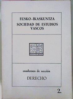 Image du vendeur pour Cuadernos De Seccin. Derecho 2 mis en vente par Almacen de los Libros Olvidados