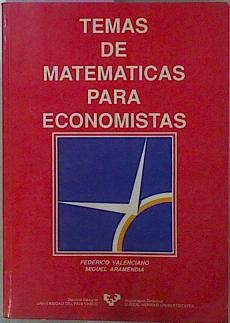 Imagen del vendedor de Temas De Matemticas Para Economistas a la venta por Almacen de los Libros Olvidados