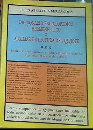 Immagine del venditore per Diccionario Enciclopdico Hermeneutico O Auxiliar De Lectura Del Quijote venduto da Almacen de los Libros Olvidados