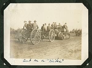 [ANNOTATED VERNACULAR PHOTOGRAPH ALBUM DEPICTING A YOUNG MAN'S LIFE IN INDIANA AND HIS MILITARY T...