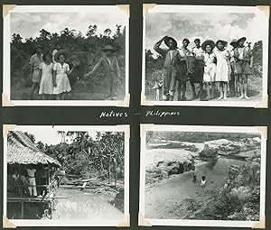 Seller image for PHOTOGRAPH ALBUM CONTAINING OVER 130 ORIGINAL IMAGES COMPILED BY A MEMBER OF THE 142nd UNITED STATES NAVAL CONSTRUCTION BATTALION STATIONED IN GUIUAN DURING 1945 FOLLOWING THE PHILIPPINES CAMPAIGN] for sale by William Reese Company - Americana