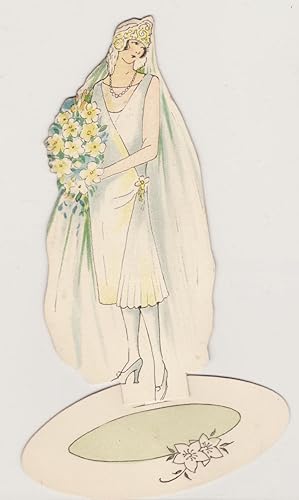 Seller image for Art Deco Bride/Flapper with Daffodil Bouquet for sale by Carnegie Hill Books