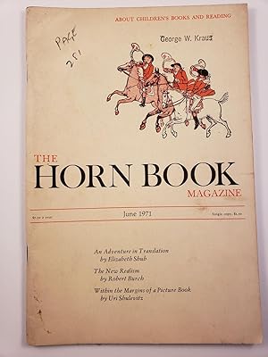 Seller image for Horn Book Magazine. June, 1971 for sale by WellRead Books A.B.A.A.