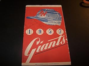 1957 Giants Official Program and Score Card SIGNED by Gordon Jones and Mike McCormick