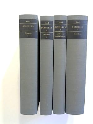 Schillers Werke - 4 Bände. 1: Dramen I. 2: Dramen II. 3: Gedichte, Erzählungen. 4 Schriften.