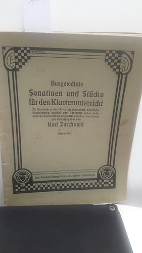 Bild des Verkufers fr Ausgewhlte Sonatinen und Stcke fr den Klaiverunterrich 3. Heft. Im Anschlu an des Verfassers theoretisch-parkatische Klavierschule, zugleich zum Gebrauche neben jeder anderen Klavierschule progressiv geordnet, bezeichnet und hrsg. zum Verkauf von Kepler-Buchversand Huong Bach