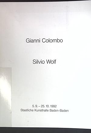 Bild des Verkufers fr Carambolage; Gianni Colombo, Silvio Wolf. Biennale der Partnerregionen 1; zum Verkauf von books4less (Versandantiquariat Petra Gros GmbH & Co. KG)