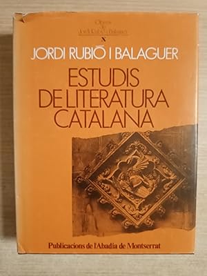 Imagen del vendedor de ESTUDIS DE LITERATURA CATALANA - Volum III - 1 EDICIO a la venta por Gibbon Libreria