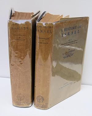 Bild des Verkufers fr A HISTORY OF ISRAEL Volume I. Theodore Robinson - From the Exodus to the Fall of Jerusalem, 586 B.C.Volume II. W.O.E. Oesterley - From the Fall of Jerusalem, 586 B.C. to the Bar-Kokhba Revolt, A.D. 135. zum Verkauf von Marrins Bookshop