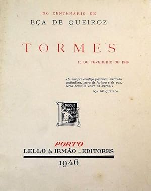 Imagen del vendedor de TORMES. a la venta por Livraria Castro e Silva