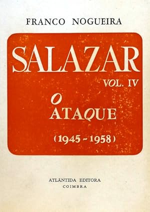 Immagine del venditore per SALAZAR. IV. venduto da Livraria Castro e Silva