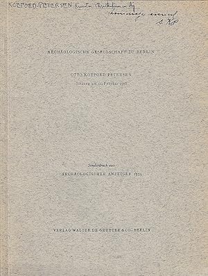 Bild des Verkufers fr Kunst und Christentum in gypten". Archologische Gesellschaft zu Berlin, Sitzung am 11. Februar 1958. (Archologischer Anzeiger). zum Verkauf von Librarium of The Hague