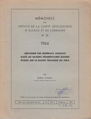 Bild des Verkufers fr Geochimie des Mineraux argileux dans les Bassins sedimentaires marins.Etudes sur le Bassin triasique du Jura zum Verkauf von Andreas Schller