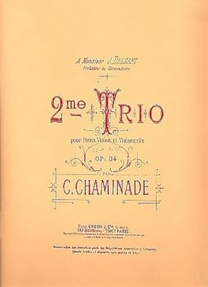 Bild des Verkufers fr Trio no.2 op.34pour piano, violon et violoncelle : parties zum Verkauf von AHA-BUCH GmbH