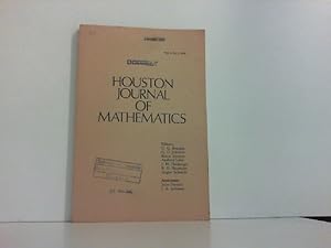 Seller image for Houston Journal of Mathematics. vol. 6, No. 2, 1980 for sale by Zellibooks. Zentrallager Delbrck