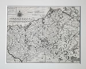 Mecklenburg - (Kupferstich-Karte / Merian, 1646)