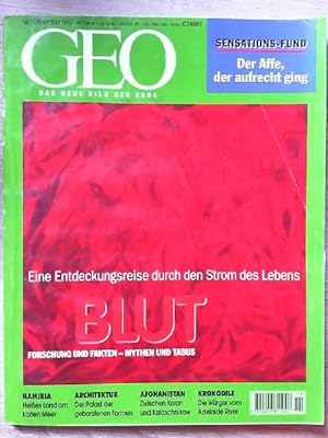 Geo Das neue Bild der Erde Nr. 11/ November 1997 Namibia; Blut; Oreopithecus; Leistenkrokodile; P...