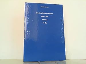 Imagen del vendedor de Die Preuischen Generale 1866 - 1920. Band 11: N - Pe. a la venta por Antiquariat Ehbrecht - Preis inkl. MwSt.