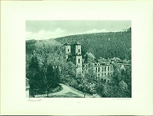 Image du vendeur pour Kupfertiefdruck : Berneck. Frauenalb. Doppeltafel nach Photographien. mis en vente par Bcher bei den 7 Bergen