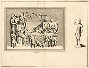 Italian School 18th Century Engraving - Festin, Pocillateur
