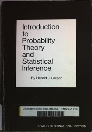 Seller image for Introduction to Probability Theory and Statistical Inference. for sale by books4less (Versandantiquariat Petra Gros GmbH & Co. KG)