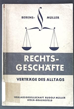 Seller image for Rechtsgeschfte und Vertrge des Alltags; for sale by books4less (Versandantiquariat Petra Gros GmbH & Co. KG)