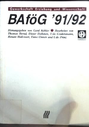 Bild des Verkufers fr BAFG '91/92 GEW-Handbuch zum Verkauf von books4less (Versandantiquariat Petra Gros GmbH & Co. KG)