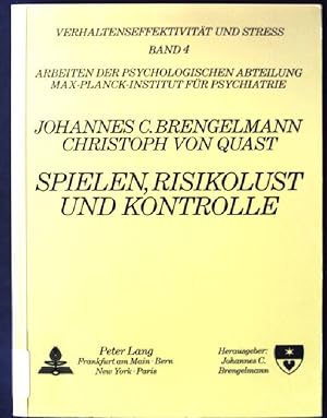 Seller image for Spielen, Risikolust und Kontrolle. Verhaltenseffektivitt und Stre ; Bd. 4 for sale by books4less (Versandantiquariat Petra Gros GmbH & Co. KG)