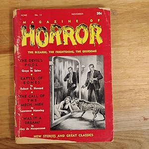 Seller image for Magazine of Horror, The Bizarre, The Frightening, The Gruesome, # 32 : The Hunters from Beyond; No Other Man; Materialist; The Moon-Dial; The Duel of the Sorcerers for sale by Reifsnyder Books