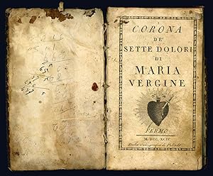 Bild des Verkufers fr Corona de' sette dolori di Maria Vergine. zum Verkauf von Libreria Alberto Govi di F. Govi Sas