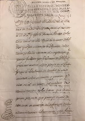 Pleito por Mallorazgo fundado por D. Lorenzo de Avila en el Consejo
