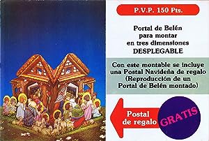 PORTAL DE BELEN PARA MONTAR EN POSTAL DESPLEGABLE 3D (No Acreditado) Deana, 1981. OFRT