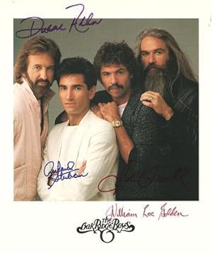 SIGNED, PROFESSIONAL PHOTOGRAPH OF THE OAK RIDGE BOYS:; Signed by all four in various colors of b...