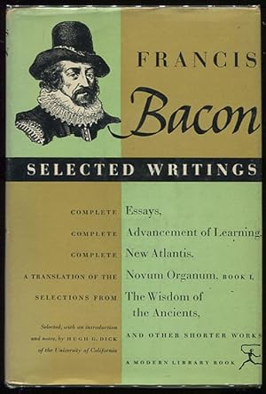 Bild des Verkufers fr Selected Writings of Francis Bacon zum Verkauf von Evening Star Books, ABAA/ILAB