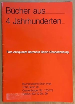 Bücher aus vier Jahrhunderten (Katalog aus dem Jahr 1984)