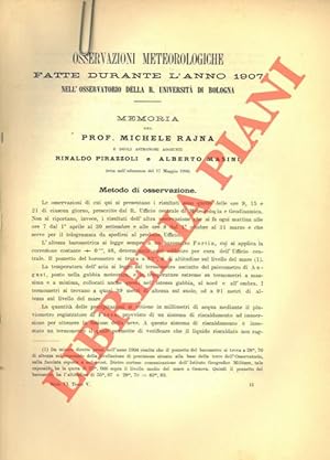 Osservazioni meteorologiche fatte durante l'anno 1909 nell'Osservatorio della R. Università di Bo...