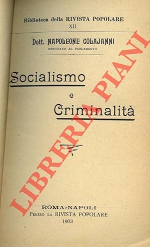 Socialismo e criminalità.