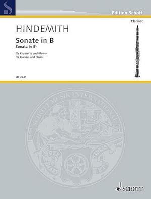 Bild des Verkufers fr Sonate in B : Klarinette in B und Klavier., Edition Schott zum Verkauf von AHA-BUCH GmbH
