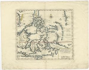 Antique Map of the Southern Philippine Islands by G. Albrizzi (1740)