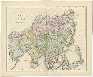 Antique Map of Asia by Gall & Inglis (c.1850)