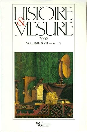 Histoire et Mesure volume XVII - no 1/ 2