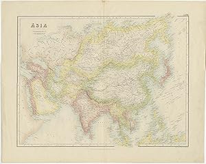 Image du vendeur pour Antique Map of Asia II by G.H. Swanston (c.1870) mis en vente par Bartele Gallery - The Netherlands