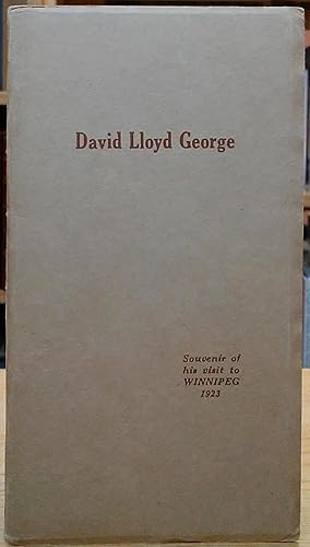 Souvenir of the Visit of Rt. Hon. David Lloyd George to Winnipeg, October 19th, 1923