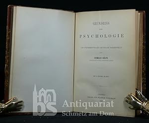 Grundriss der Psychologie auf experimenteller Grundlage dargestellt. Mit 10 Figuren im Text.